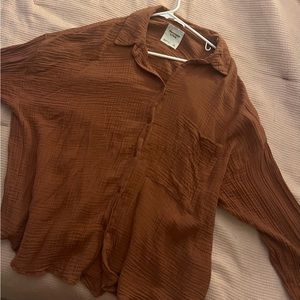 Abercrombie & Fitch Oversized Button Up